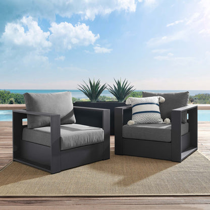 Tahoe 2 Piece Outdoor Aluminum Armchair Set