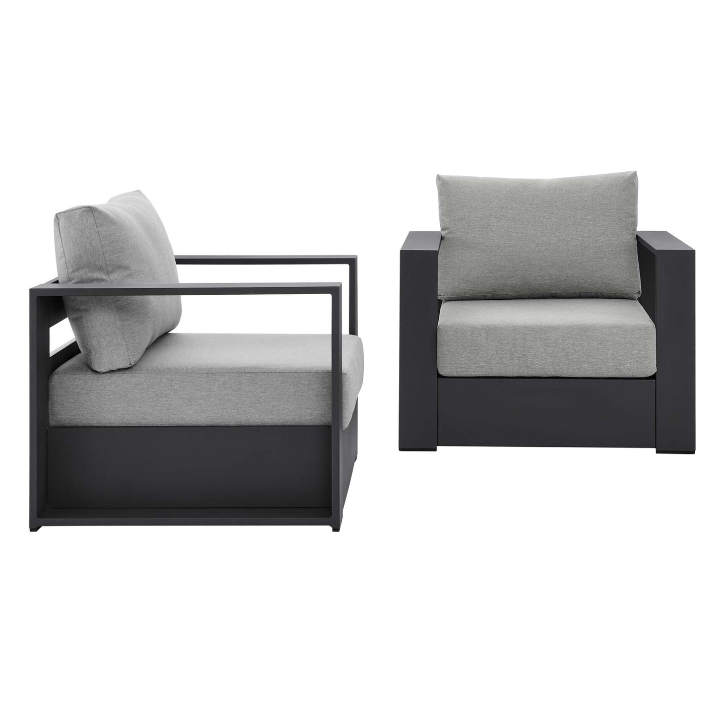 Tahoe 2 Piece Outdoor Aluminum Armchair Set