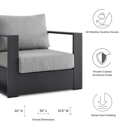 Tahoe 2 Piece Outdoor Aluminum Armchair Set