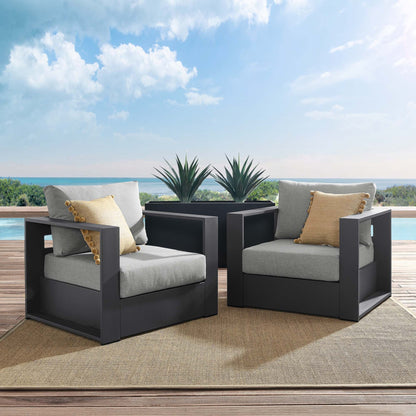 Tahoe 2 Piece Outdoor Aluminum Armchair Set