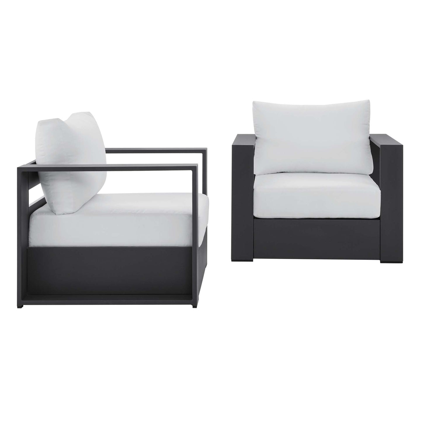 Tahoe 2 Piece Outdoor Aluminum Armchair Set