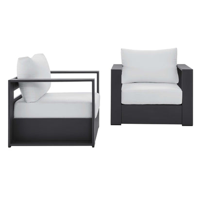 Tahoe 2 Piece Outdoor Aluminum Armchair Set