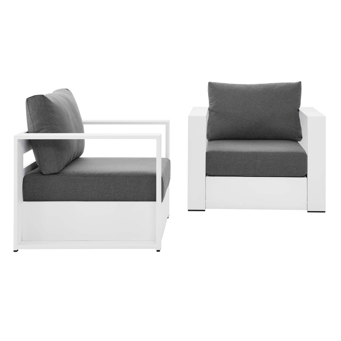 Tahoe 2 Piece Outdoor Aluminum Armchair Set