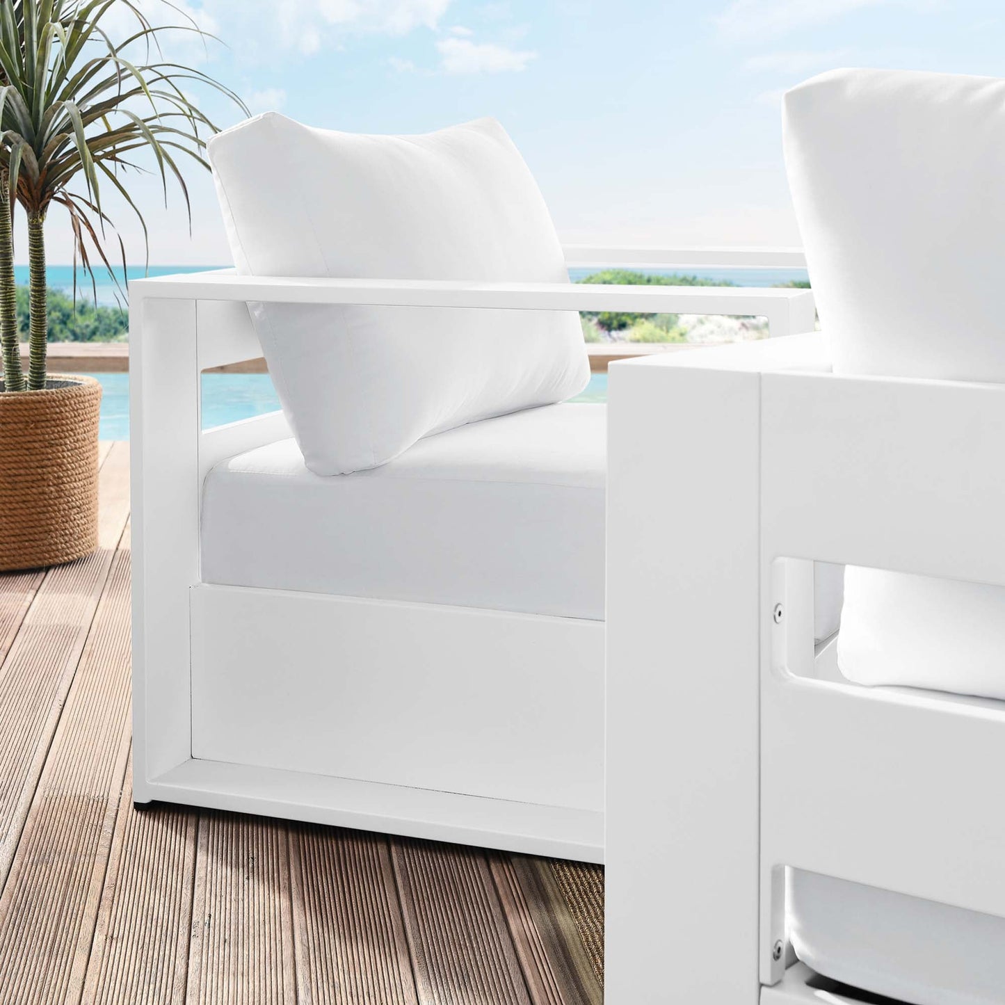 Tahoe 2 Piece Outdoor Aluminum Armchair Set
