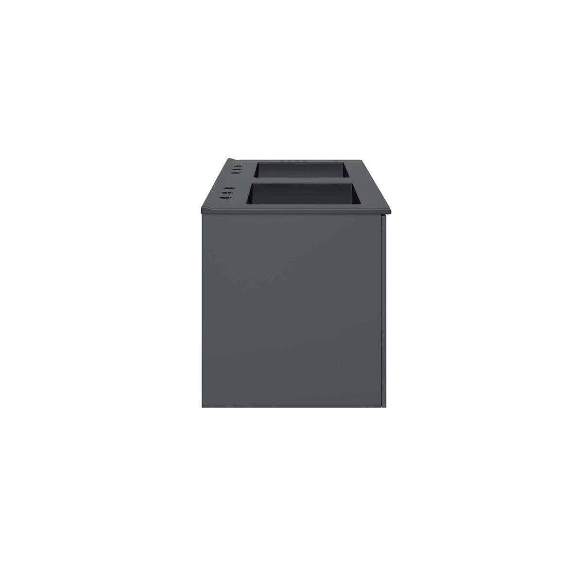Vitality 48in double sink bathroom vanity gray cabinet with two sinks HouseOfZazla on Tampa Home & Garden Store