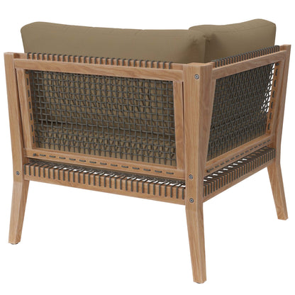 Coastal Clearwater And Outdoor Teak Corner Chair