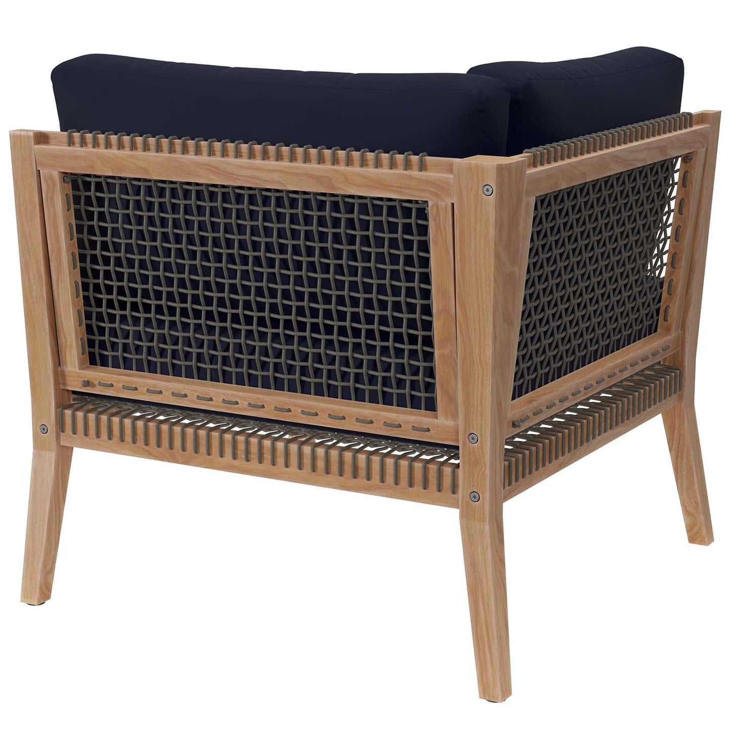 Coastal Clearwater And Outdoor Teak Corner Chair