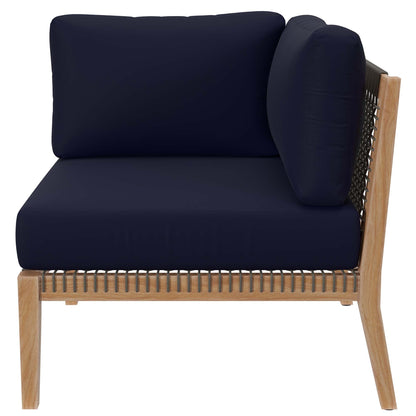 Coastal Clearwater And Outdoor Teak Corner Chair