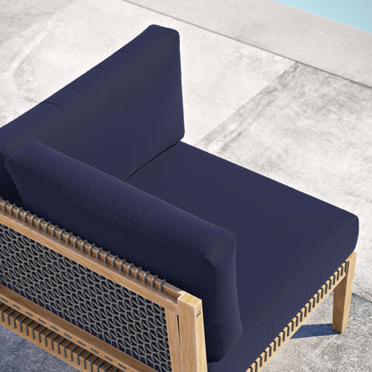 Coastal Clearwater And Outdoor Teak Corner Chair