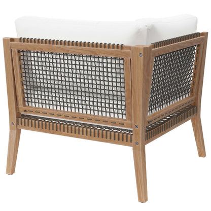 Coastal Clearwater And Outdoor Teak Corner Chair