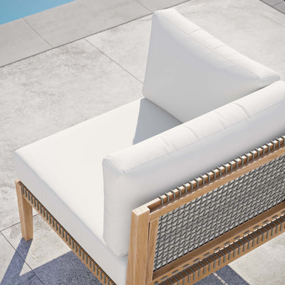 Coastal Clearwater And Outdoor Teak Corner Chair