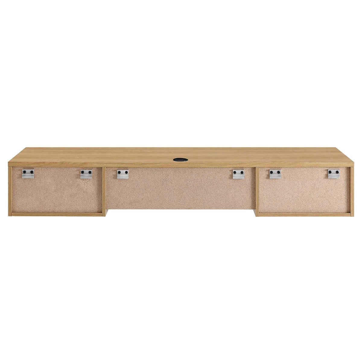Render Wall Mount Wood Office Desk by Modway natural oak with corkboard front panels on Tampa Home & Garden Store