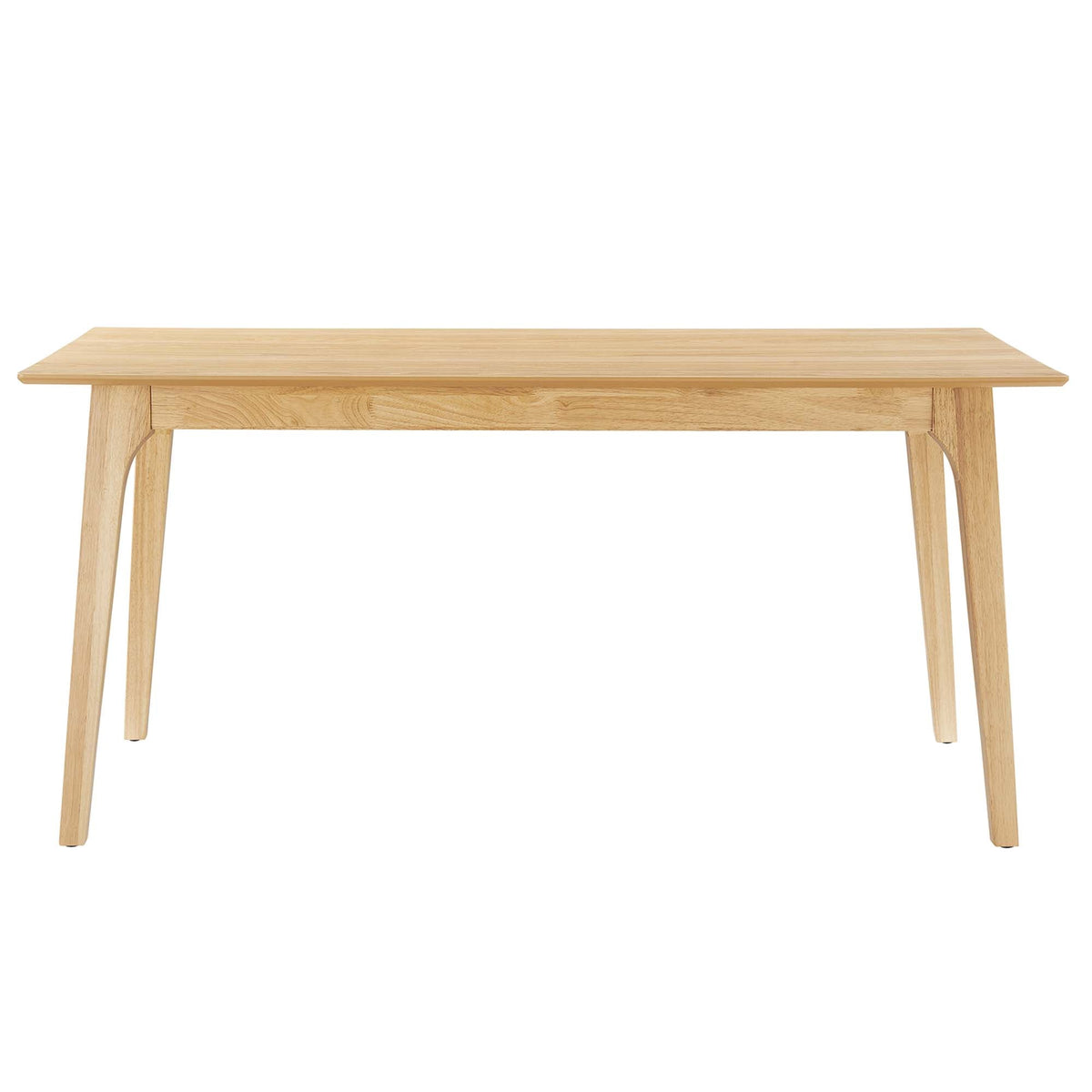 Juxtapose 63-inch Rectangle Dining Table natural oak with solid wood legs on Tampa Home & Garden Store