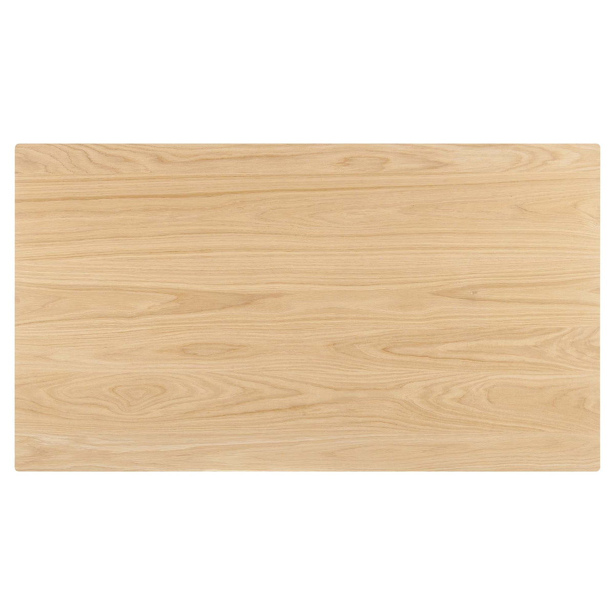 Juxtapose 63in Rectangle Dining Table by Modway natural oak wood finish on Tampa Home & Garden Store