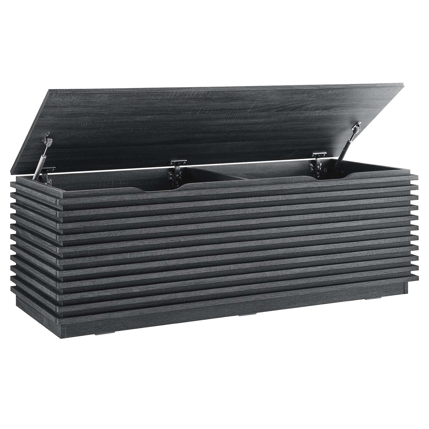 Render Mid Century Storage Bench With a Lid
