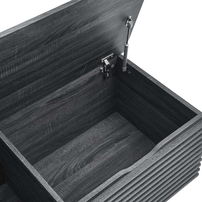 Render Mid Century Storage Bench With a Lid