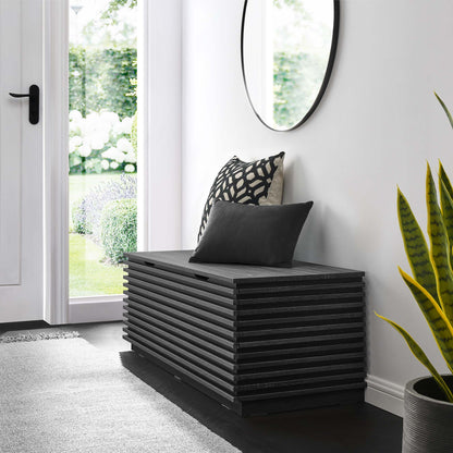 Render Mid Century Storage Bench With a Lid