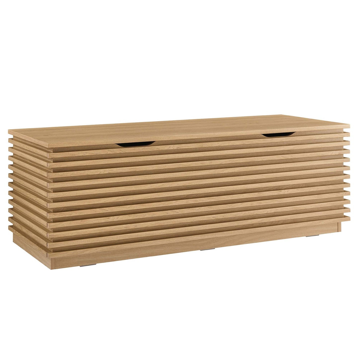 Render Mid Century Storage Bench With a Lid