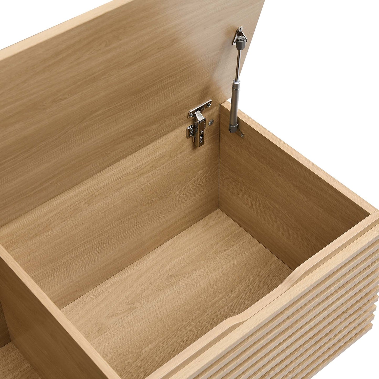 Render Mid Century Storage Bench With a Lid