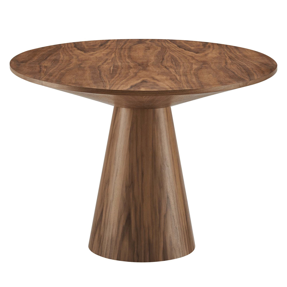 Provision 75in oval dining table by Modway EEI-6066 in warm wood veneer with pedestal base on Tampa Home & Garden Store