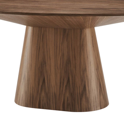 Provision 75-inch oval dining table with warm wood finish and rounded pedestal base on Tampa Home & Garden Store