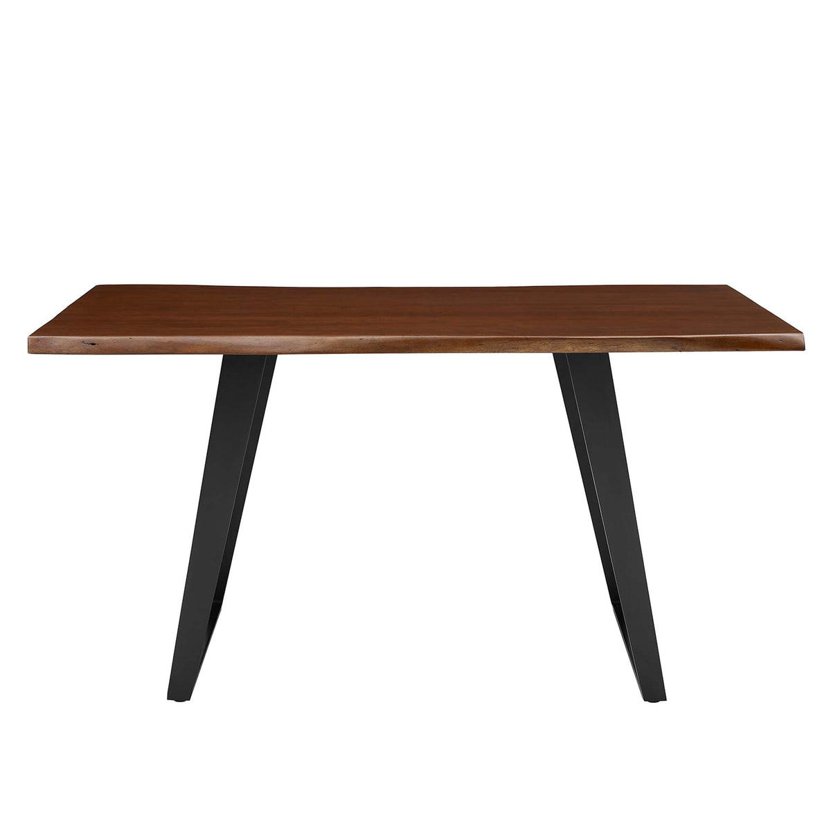 Viggo 60in live edge acacia wood dining table by HouseOfZazla with black metal legs on Tampa Home & Garden Store
