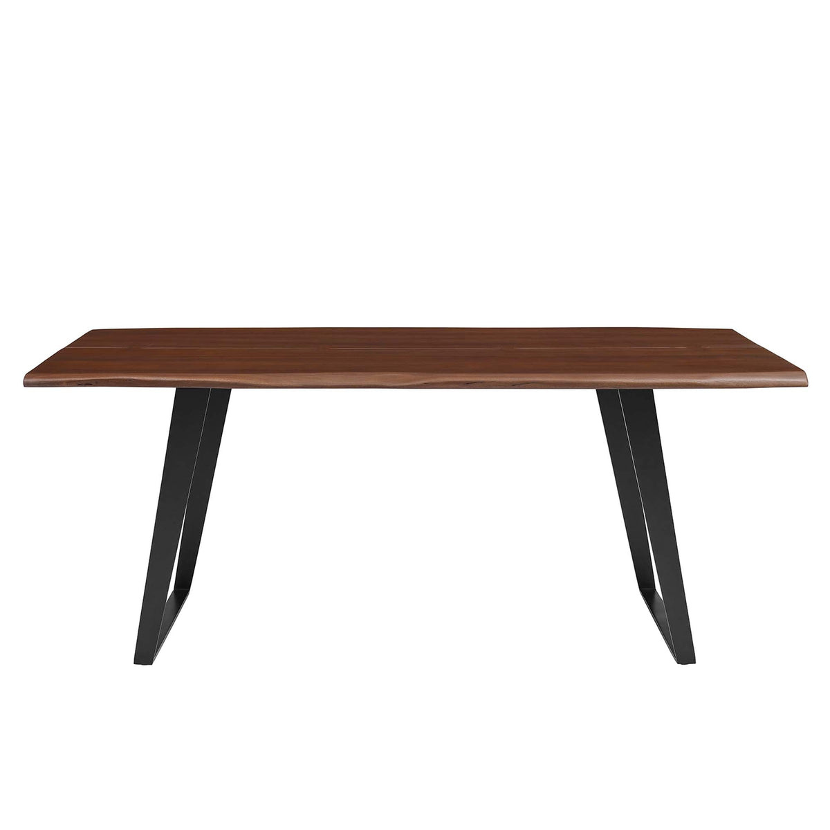 Viggo live edge acacia wood dining table with black legs by Modway on Tampa Home & Garden Store