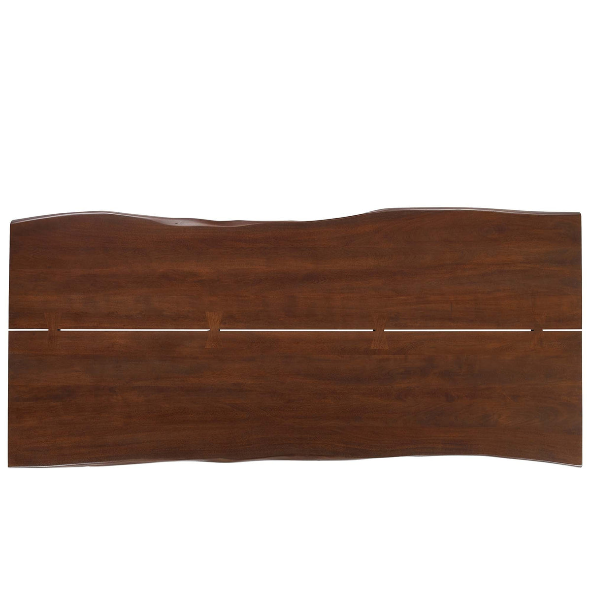 Viggo live edge acacia wood dining table by Modway, rich brown finish on Tampa Home & Garden Store