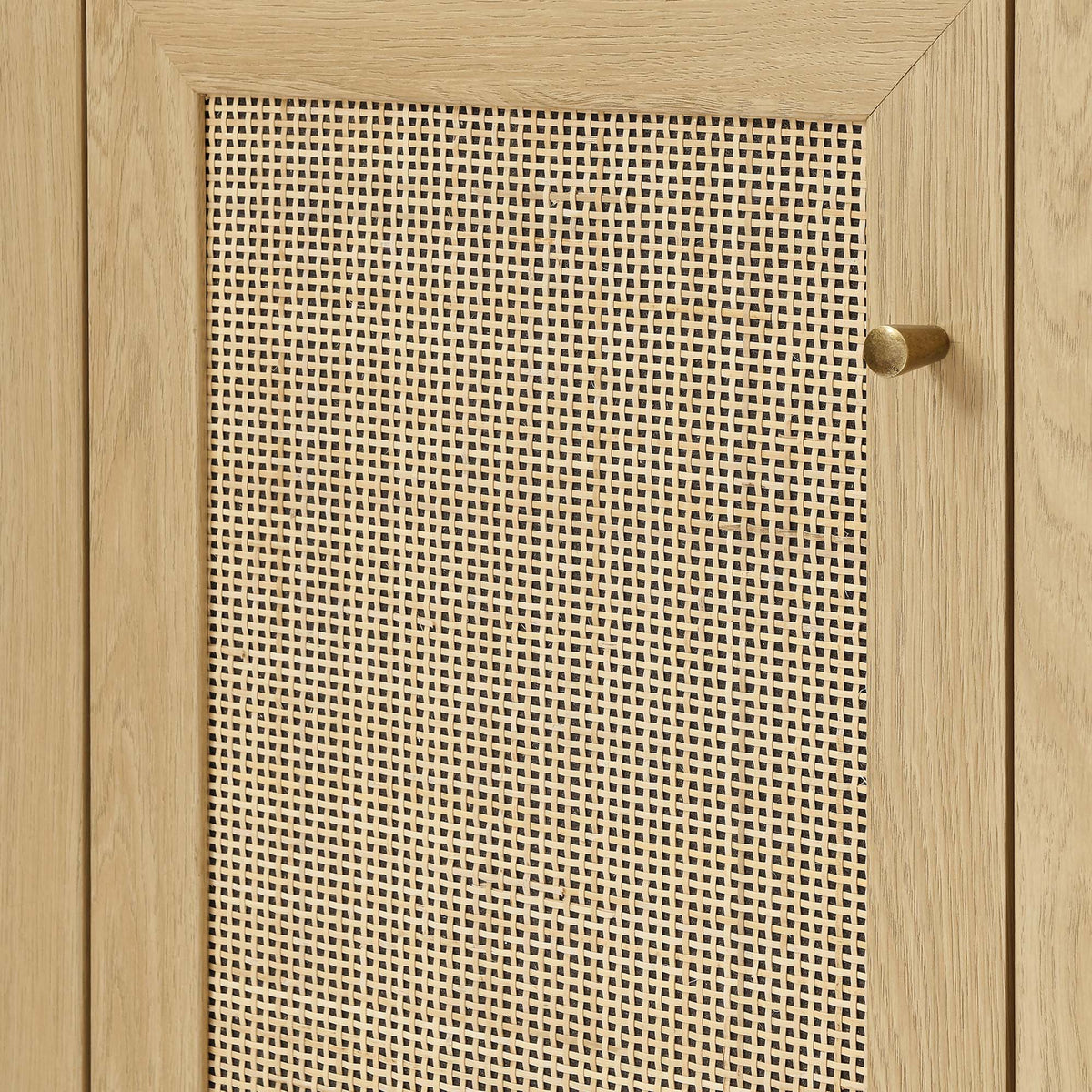 Soma Office Desk by Modway in natural oak finish with woven cane panel on Tampa Home & Garden Store
