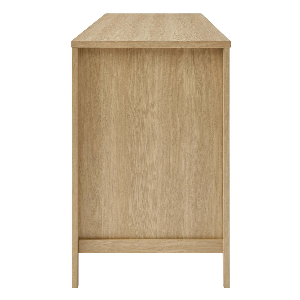 Soma Office Desk by Modway, natural oak finish with open lower storage shelf on Tampa Home & Garden Store