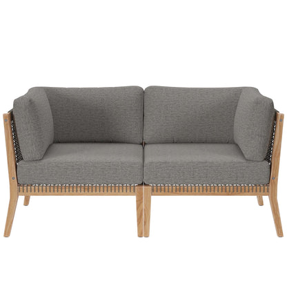 Clearwater Outdoor Patio Teak Loveseat by Modway