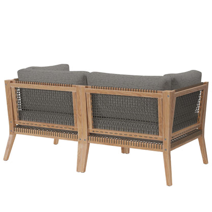 Clearwater Outdoor Patio Teak Loveseat by Modway