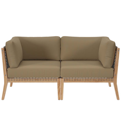 Clearwater Outdoor Patio Teak Loveseat by Modway