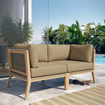 Clearwater Outdoor Patio Teak Loveseat by Modway