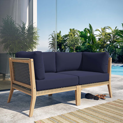 Clearwater Outdoor Patio Teak Loveseat by Modway