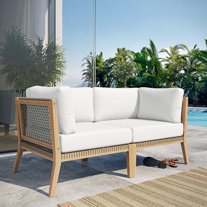 Clearwater Outdoor Patio Teak Loveseat by Modway