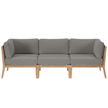 Clearwater Outdoor Patio Teak Sofa by Modway
