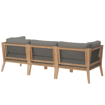 Clearwater Outdoor Patio Teak Sofa by Modway
