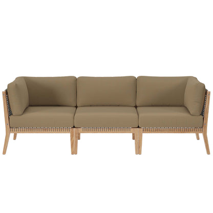 Clearwater Outdoor Patio Teak Sofa by Modway