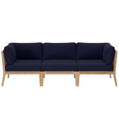 Clearwater Outdoor Patio Teak Sofa by Modway