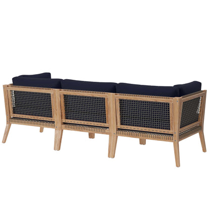 Clearwater Outdoor Patio Teak Sofa by Modway