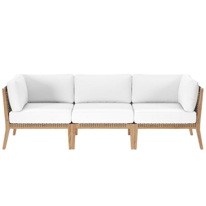 Clearwater Outdoor Patio Teak Sofa by Modway