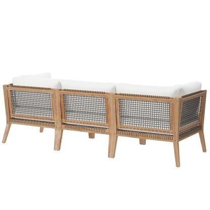 Clearwater Outdoor Patio Teak Sofa by Modway