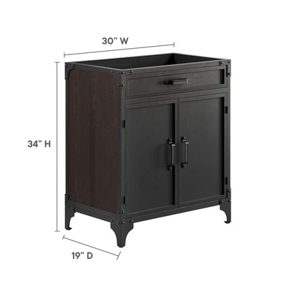 Modway Steamforge 30 Inch Bathroom Vanity Cabinet