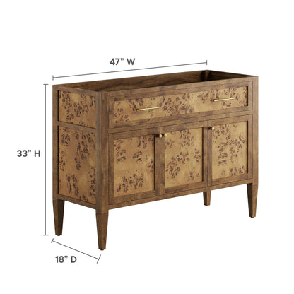 Elysian 48 Inch Wood Bathroom Vanity Cabinet