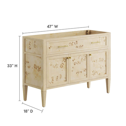 Elysian 48 Inch Wood Bathroom Vanity Cabinet