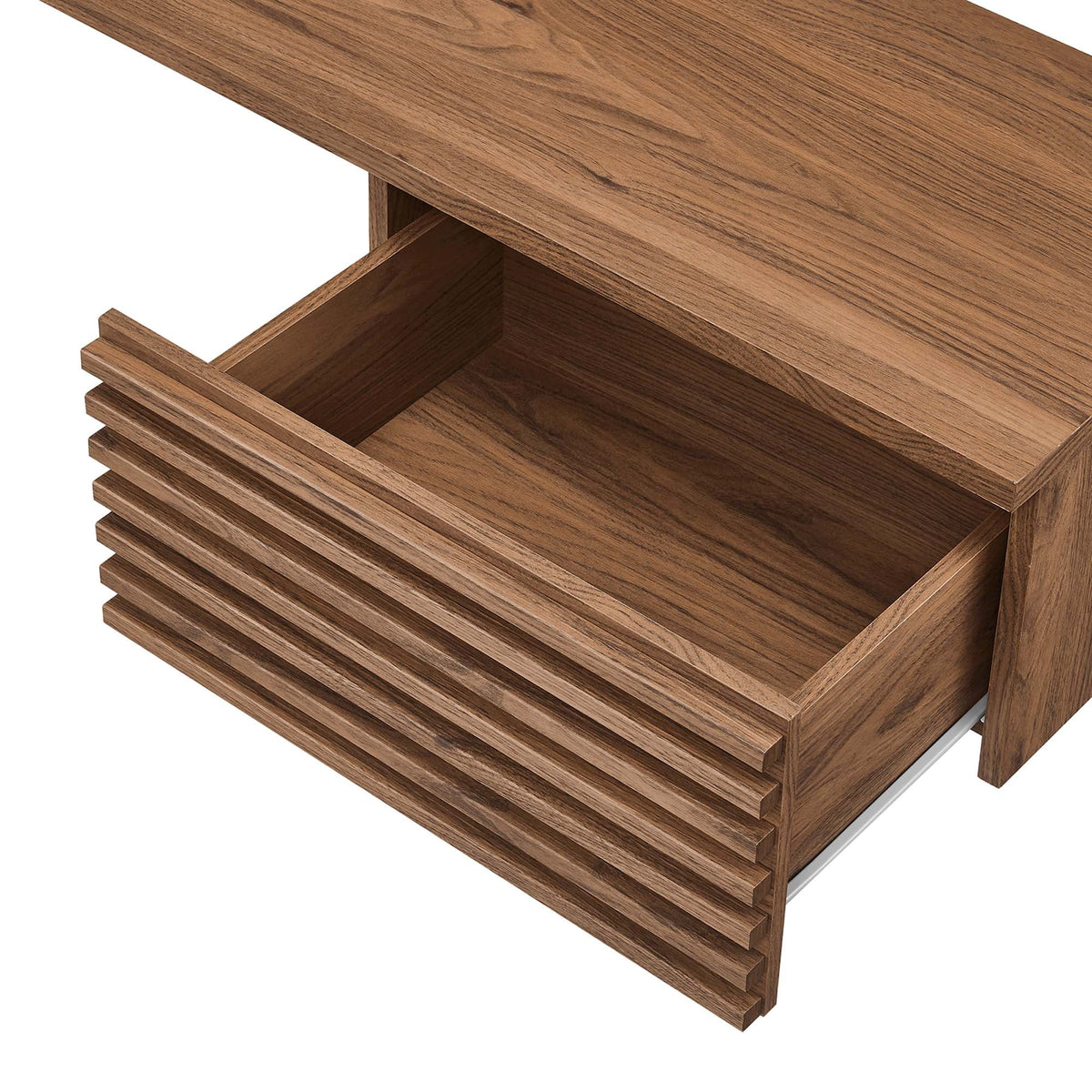 Render Wall Mount Corner Office Desk in warm wood grain finish by HouseOfZazla on Tampa Home & Garden Store