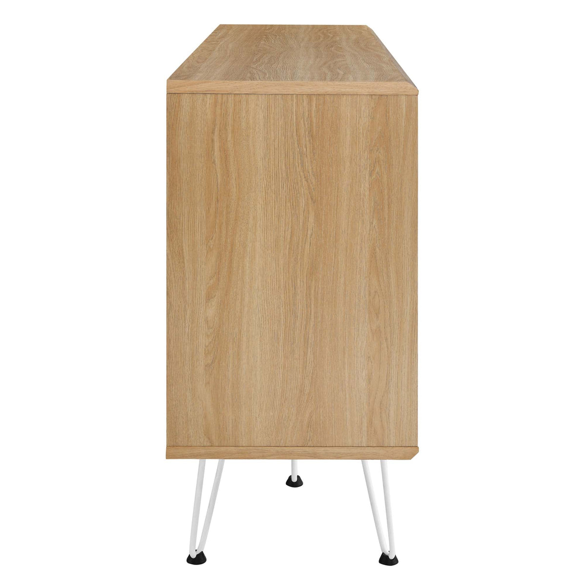 Nomad Sideboard by Modway, oak finish with white hairpin legs on Tampa Home & Garden Store