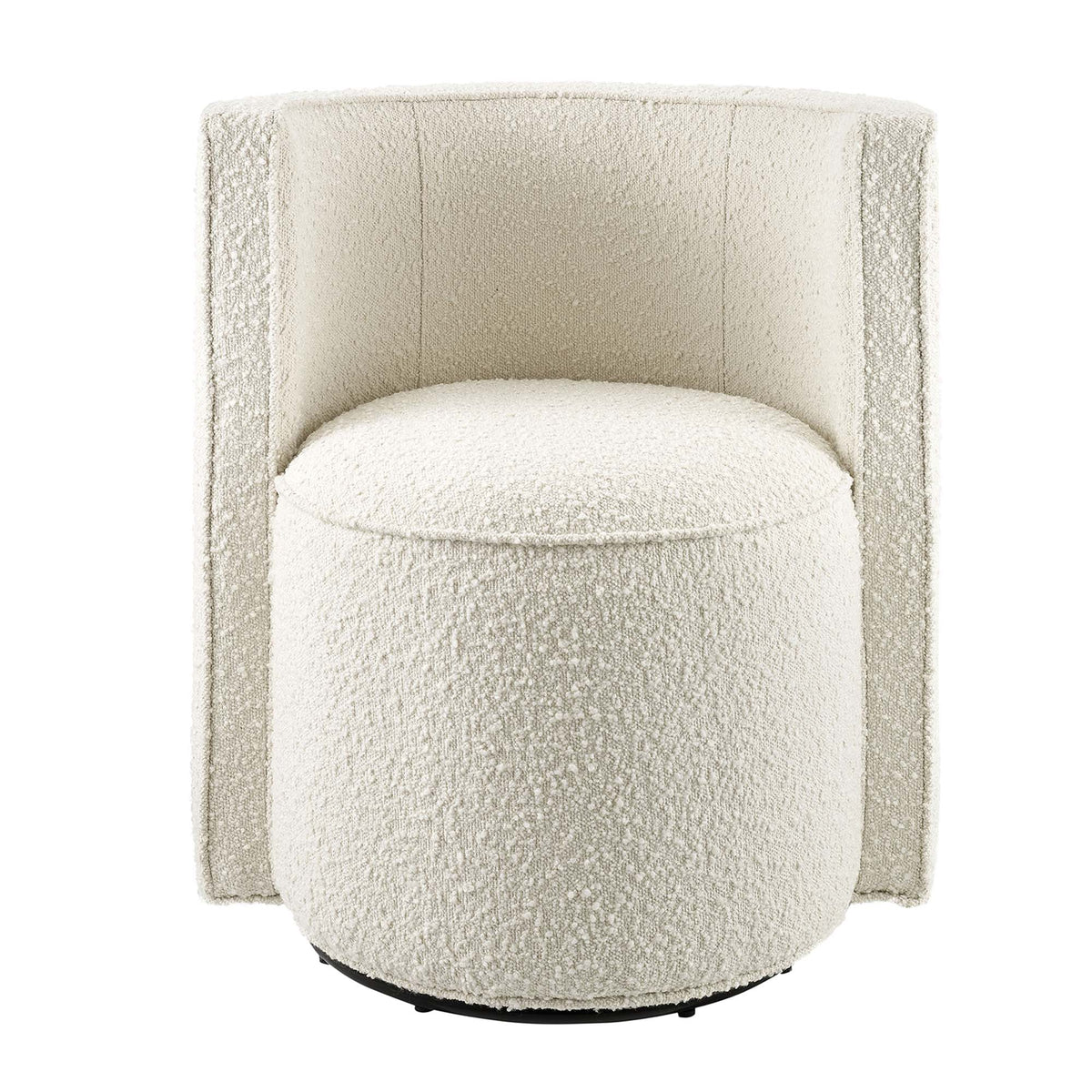 Della Boucle Fabric Swivel Chair beige boucle upholstery by Modway, accent furniture on Tampa Home & Garden Store