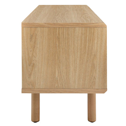 Kurtis TV Stand oak wood finish by HouseOfZazla living room furniture sets on Tampa Home & Garden Store